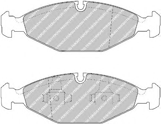 Комплект тормозных колодок, дисковый тормоз FDB1169