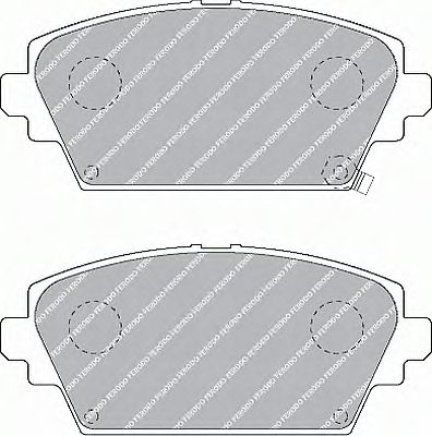 Kit de plaquettes de frein, frein à disque FDB1439