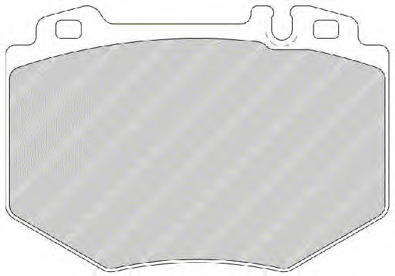 Комплект тормозных колодок, дисковый тормоз FDB1714