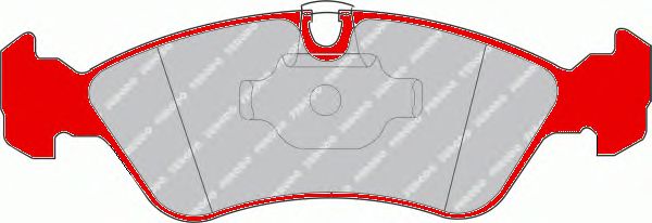 Комплект тормозных колодок, дисковый тормоз FDS1067