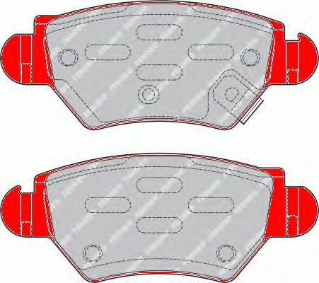 Комплект тормозных колодок, дисковый тормоз FDS1294