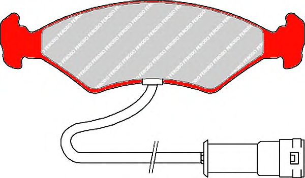 Комплект тормозных колодок, дисковый тормоз FDS212