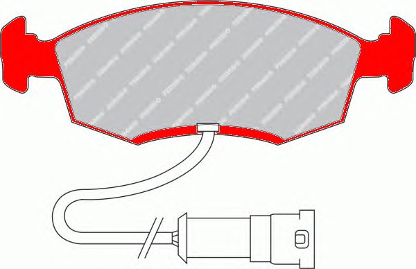 Комплект тормозных колодок, дисковый тормоз FDS276