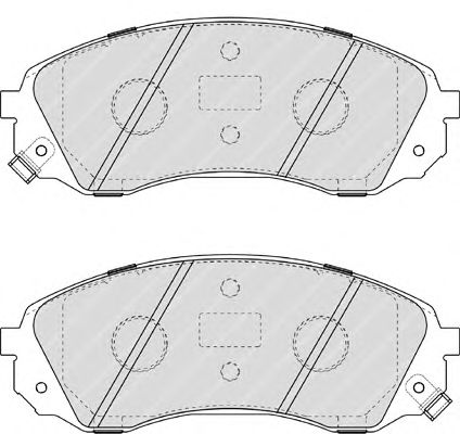 Комплект тормозных колодок, дисковый тормоз FDB4113