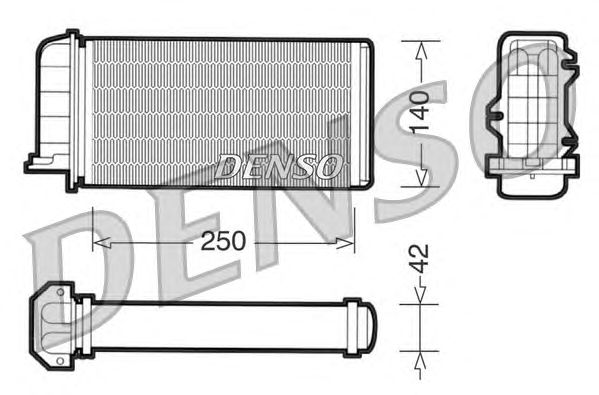 Теплообменник, отопление салона DRR09002