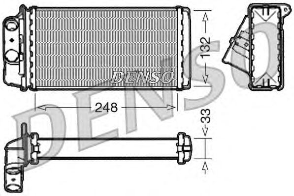 Permutador de calor, aquecimento do habitáculo DRR09050