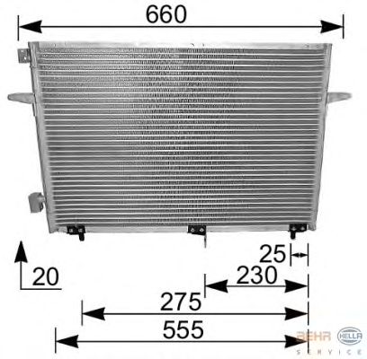 Condensator, airconditioning 8FC 351 036-251
