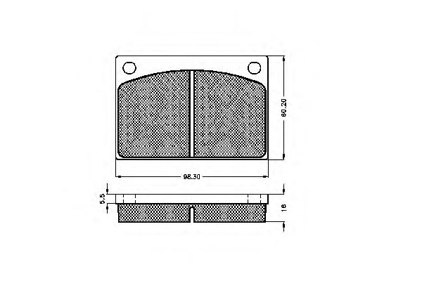 Комплект тормозных колодок, дисковый тормоз 31251
