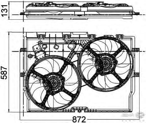 Ventilador, refrigeração do motor 8EW 351 041-431