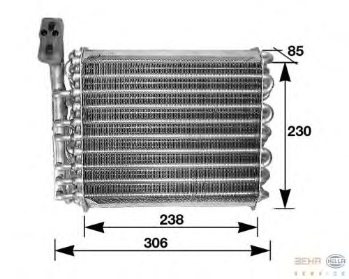 Evaporator, air conditioning 8FV 351 210-461