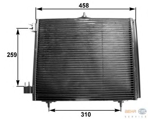 Condensator, airconditioning 8FC 351 300-371
