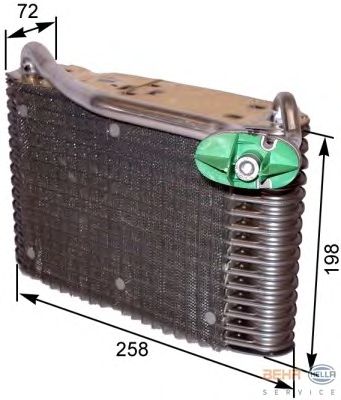 Evaporator, air conditioning 8FV 351 330-561