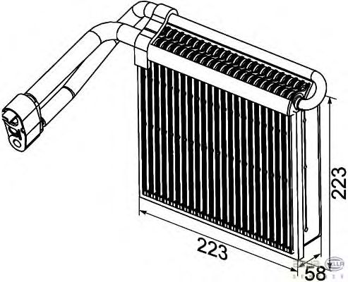 Evaporador, aire acondicionado 8FV 351 330-761