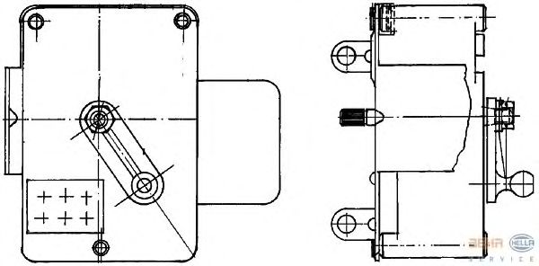 Регулировочный элемент, смесительный клапан 6NW 351 344-051