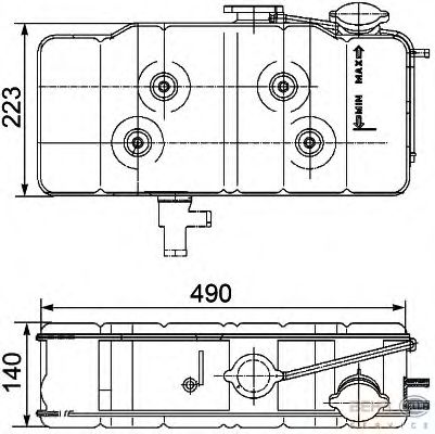 Expansion Tank, coolant 8MA 376 705-211