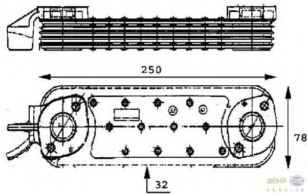 Motor yağ radyatörü 8MO 376 725-121