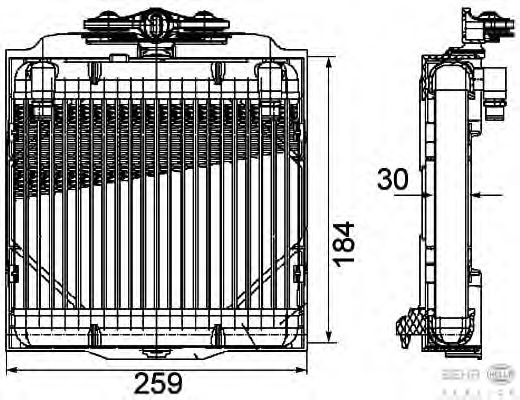 Масляный радиатор, автоматическая коробка передач 8MO 376 753-571