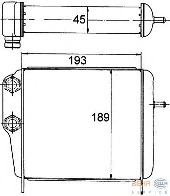 масляный радиатор, двигательное масло 8MO 376 778-161