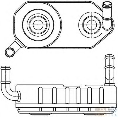 Масляный радиатор, автоматическая коробка передач 8MO 376 787-671