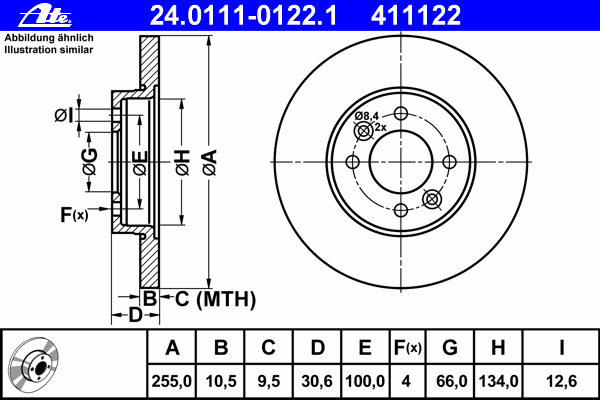 Тормозной диск 24.0111-0122.1