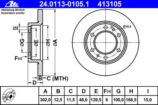 Тормозной диск 24.0113-0105.1