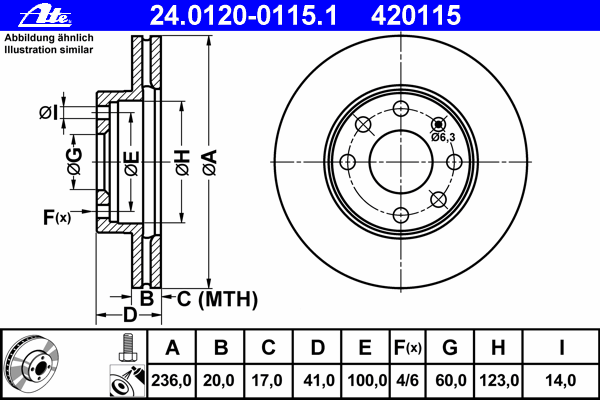 Тормозной диск 24.0120-0115.1
