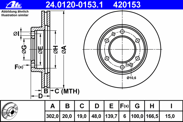 Тормозной диск 24.0120-0153.1
