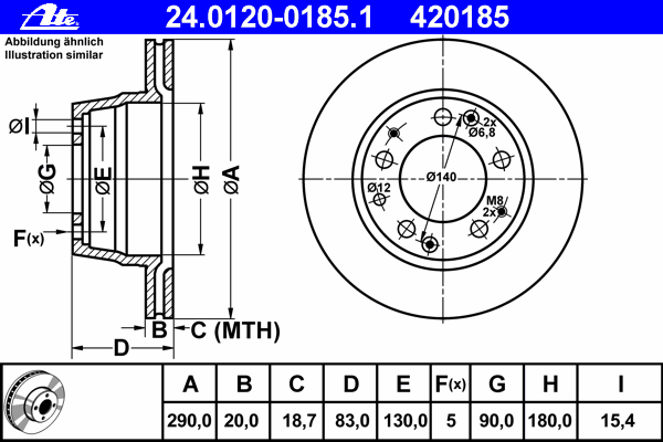 Тормозной диск 24.0120-0185.1