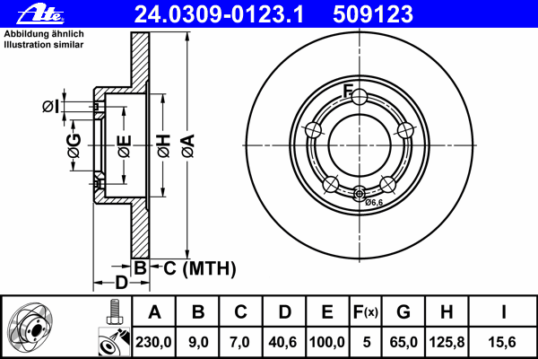 Тормозной диск 24.0309-0123.1