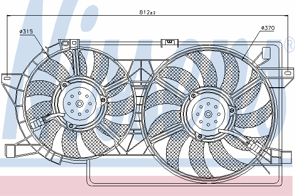 Вентилятор, охлаждение двигателя 85521