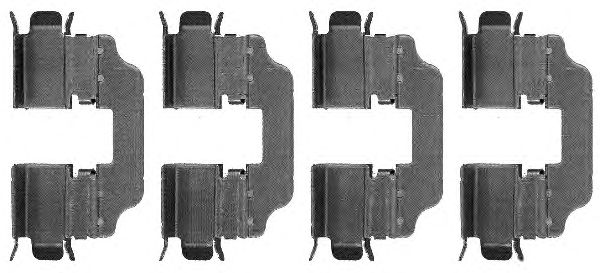 Accessory Kit, disc brake pads K0195