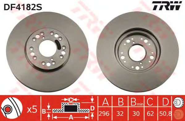 Brake Disc DF4182S