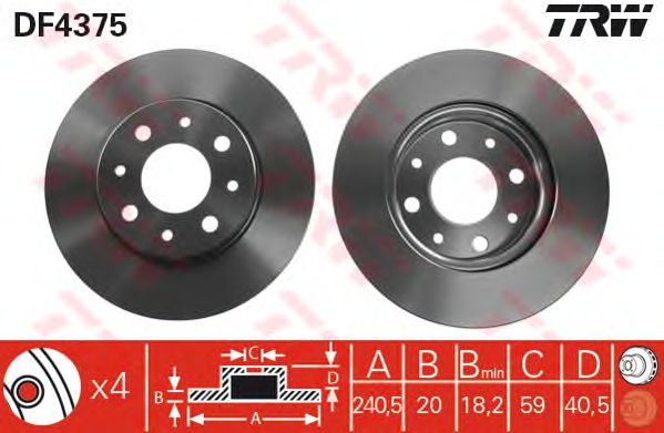 Brake Disc DF4375
