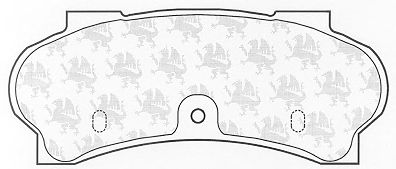 Комплект тормозных колодок, дисковый тормоз BP398