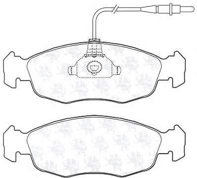 Комплект тормозных колодок, дисковый тормоз BP604