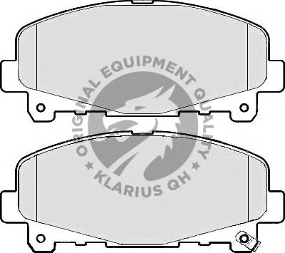 Комплект тормозных колодок, дисковый тормоз BP1687