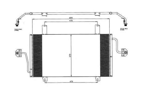 Condenser, air conditioning 245560D