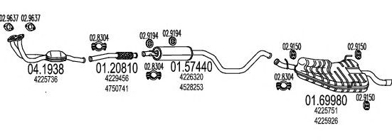 Exhaust System C300054003640