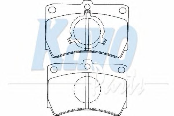 Комплект тормозных колодок, дисковый тормоз BP-4549