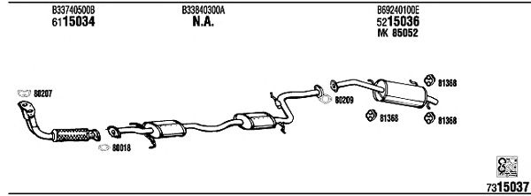 Sistema de gases de escape MA40023
