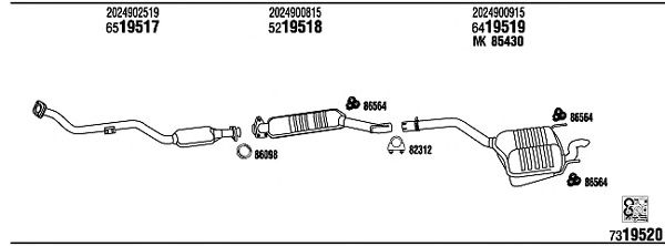 Exhaust System MB25009