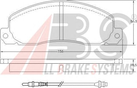 Brake Pad Set, disc brake 36570