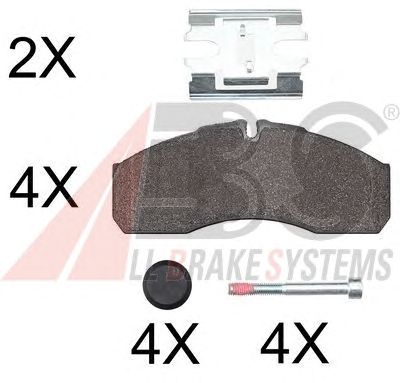 Brake Pad Set, disc brake 37379 OE