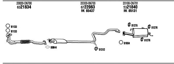 Exhaust System NI55010