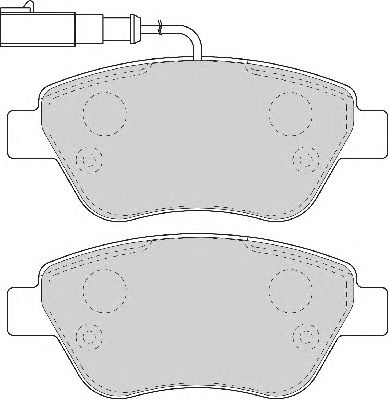 Комплект тормозных колодок, дисковый тормоз FD6916A