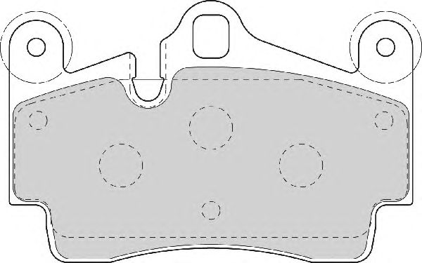 Комплект тормозных колодок, дисковый тормоз FD7070A