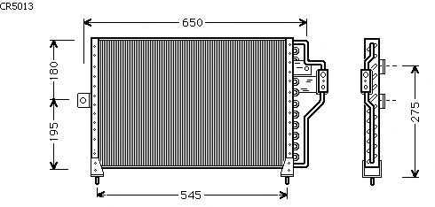 Condensator, airconditioning CR5013
