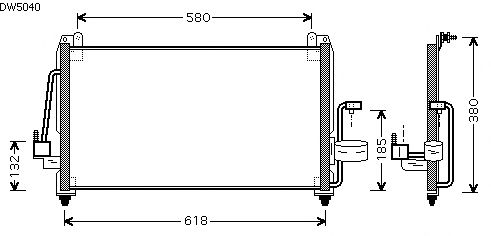 Condensador, ar condicionado DW5040