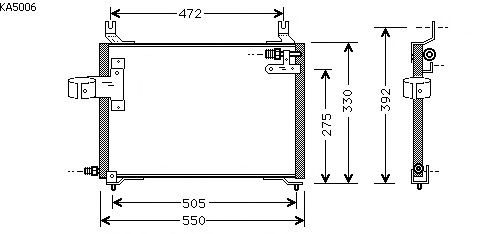 Condensator, airconditioning KA5006