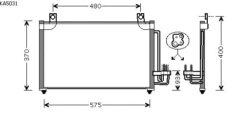Condenseur, climatisation KA5031